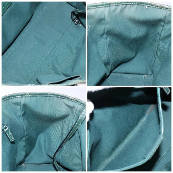 GUCCI GG Canvas Web Sherry Line Tote Bag Beige Green Red Auth - Picture 16 of 16